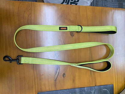 Dog Leash, Heavy Duty Dog Leash, Leashes for Large Breed Dogs, Double Handle Dog Leash, Reflective Training Lead, Perfect for Medium to Large Dogs(6FTlight Green)