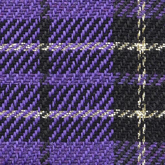 GAMUDA Small Dog Harness Collar and Leash Set, Step in No Chock No Pull Soft Mesh Adjustable Dog Vest Harnesses Plaid Reflective for Dogs Puppy Cats Kitten Rabbit (Purple, XS)