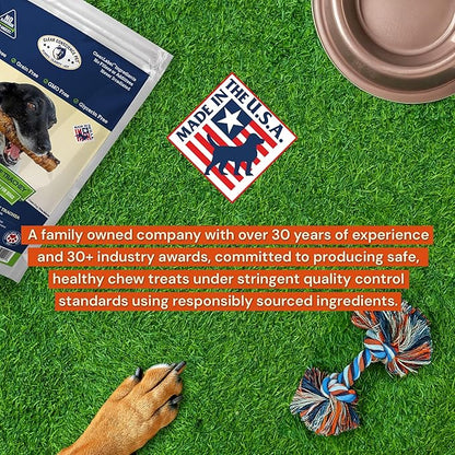 CLEAR CONSCIENCE PET Kelpy™ Ringz™ 1-Inch Beef Trachea Rings with Organic Kelp for Small Dogs, Natural Dental Chew Treats, Rawhide-Free, Highly Digestible, Made in USA, 6 oz Puppy Snacks