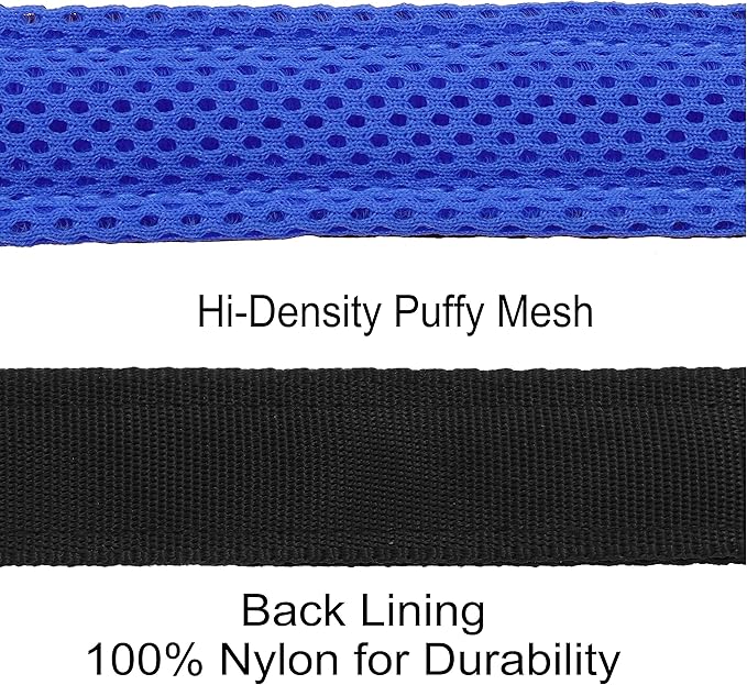 Kruz No Pull Dog Harness (Chest 26”-38”, Weight 44-88 lbs) Heavy-Duty Pet Harness for Large Breeds, Ultra-Comfort Fit, Lifetime Durability, Adjustable Dog Harness No Pull Design (Blue, Large)