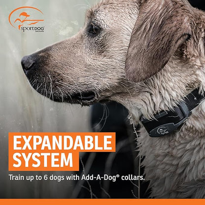 SportDOG Brand SportTrainer 1275 Remote Trainer - Bright, Easy to Read OLED Screen - 3/4 Mile Range - Waterproof, Rechargeable Dog Training Collar with Tone, Vibration, and Static, Black