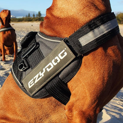 EzyDog Convert Trail-Ready Dog Harness, (Small, Charcoal)