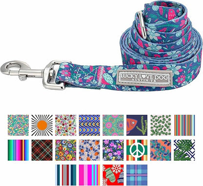 Lucky Love Dog Leash – Soft, Durable, and Comfortable Leash with Vibrant Patterns – Stylish and Long Lasting for Small Male and Female Dogs – Carriebelle, Small