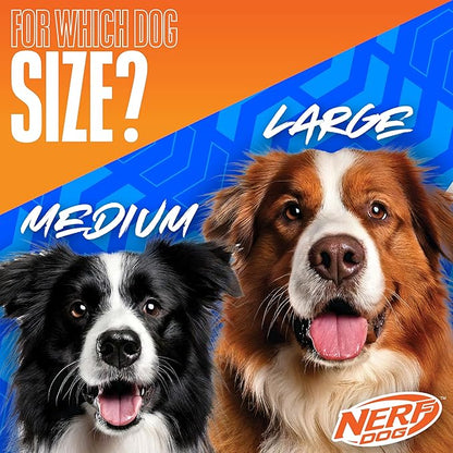 Nerf Dog 11.5in 3-Ring TPR Tug - Blue, Green & Orange