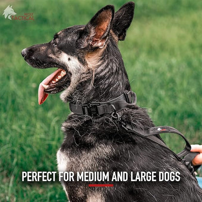 WOLF TACTICAL Dog Collar for Large Dogs Military Heavy Duty Dog Collars for Large Dogs Pitbull Collar German Shepherd Collar