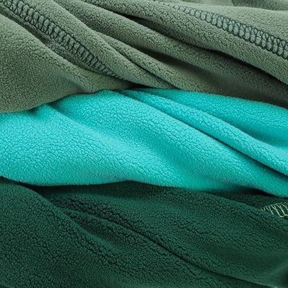 Fitwarm 3 Pack Fleece Sweater, Turtleneck Sweatshirt, Winter Clothes for Small Dogs & Cats, Pet Pullover Jumper, Cat Apparel, Dark Green, Teal Green, Olive Green, Medium