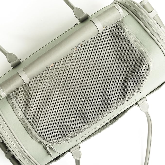 Petropolitan Soft-Sided Pet Carrier for Cats and Small Dogs – Stylish, Airline-Approved Travel Bag with Mesh Ventilation, Collapsible, Removable Pad and Safety Leash, Fits up to 16 lb