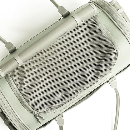 Petropolitan Soft-Sided Pet Carrier for Cats and Small Dogs – Stylish, Airline-Approved Travel Bag with Mesh Ventilation, Collapsible, Removable Pad and Safety Leash, Fits up to 16 lb