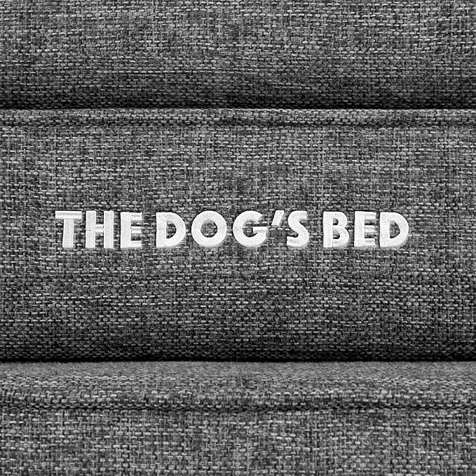 The Dog’s Bed, XXL Grey Fur Memory Foam, Pain Relief: Arthritis, Hip & Elbow Dysplasia, Post Surgery, Lameness, Supportive, Calming, Waterproof, Washable Cover, Veterinary Approved