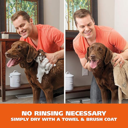 Wahl USA Pet Friendly Waterless No Rinse Shampoo for Animals - Coconut Lime Verbena Scent – Oatmeal Formula Cleans, Conditions, Detangles & Moisturizes Dogs Fur – 7.1 Oz - Model 820015A