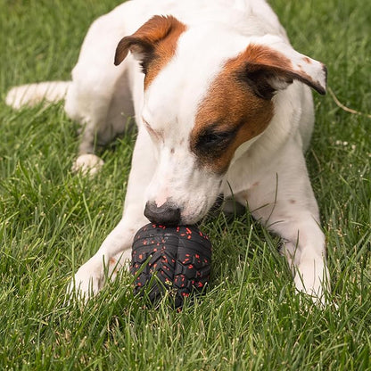 Chew King Supreme Durable Rubber Dog Toy for Aggressive Chewers, Treat-Dispensing Heavy-Duty Chew Toy with Safety Air Vent, Interactive Dog Toy for Training & Enrichment, XL 5.1" x 3.8"