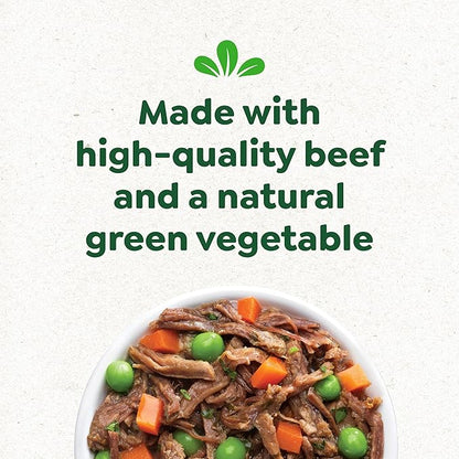 Greenies Smart Topper High Protein Wet Mix-in for Dogs, Beef, Peas & Carrots Recipe in Vitabroth Broth - Bone Broth + Vitamins E & B1, 10 Count