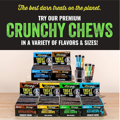 etta says! Premium Crunchy 7" Deer Dog Chews - Grain-Free Dog Treats, Good for Teeth, Easy to Digest - Made in The USA (20 Count Pack of 1)