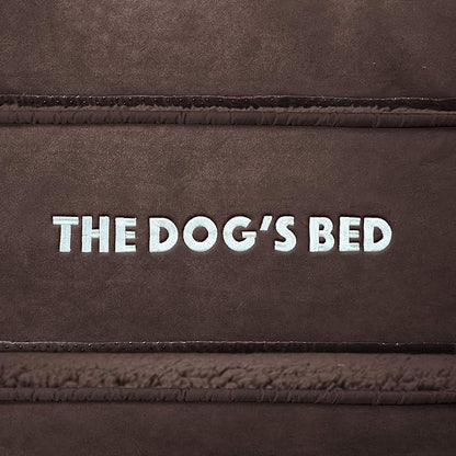 The Dog’s Bed Orthopedic Dog Bed Medium Brown Plush, Premium Memory Foam, Pain Relief: Arthritis, Hip & Elbow Dysplasia, Post Surgery, Lameness, Waterproof Washable Cover, Veterinary Approved
