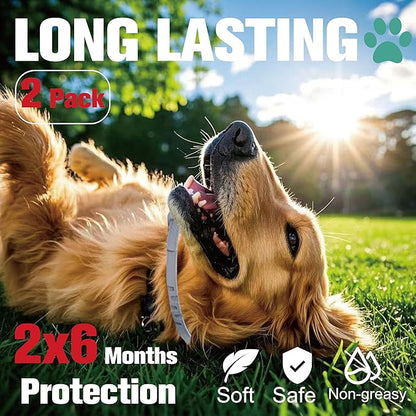 Advanllent Flea Collar for Dogs, Flea and Tick Prevention for Dogs Collar, Dog Flea and Tick Treatment, 2 Collars, 12 Months Prevention, One Size Fits All