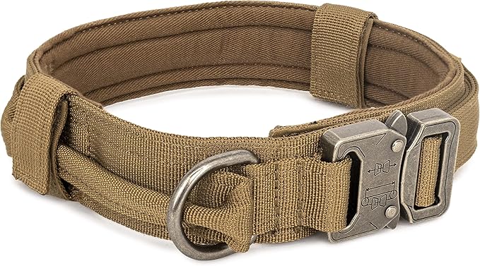 WOLF TACTICAL Dog Collar for Large Dogs Military Heavy Duty Dog Collars for Large Dogs Pitbull Collar German Shepherd Collar