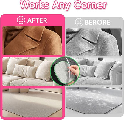 YOSEPATI Thickened Ectrostatic Pet Hair Removal Glove for Cat & Dog, Upgraded Five-Finger Reusable Magic Brush Pet Hair Remover Tool for Couch, Clothing, Carpet & Car Seat (2Pcs-Green & Pink)