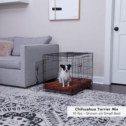 Happy Hounds Cooper Deluxe Reversible Crate Pad - Small - Burgundy
