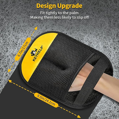 KEYHELP Pet Hair Removal Glove for Dogs & Cats, Newly Upgraded Reusable Electrostatic Pet Hair Glove, Pet Hair Remover Tool for Clothing, Couch, Bed, Carpet, Car Seat