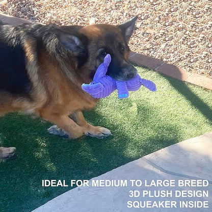 Jalousie Multipack Dog Squeaky Toys Strong Almost Indestructible, with Added Liner for Longer Play Dog Chew Toys (Medium to Large Breeds, 5 Pack Corduroy)