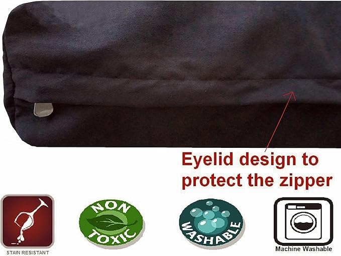 Dogbed4less Orthopedic Gel Cooling Memory Foam Dog Bed with Waterproof Liner and External Washable Suede Cover for Small to Medium Pet