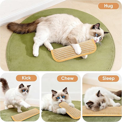 PetZen Garden Sisal Catnip Pillow Toy Kickers, 2 Pack Interactive Catnip Toys with Organic 8000mg Herbal Blend for Indoor Scratching, Chewing & Teething, Fun for Kittens and Adult Cats