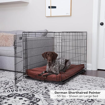 Happy Hounds Cooper Deluxe Reversible Crate Pad - Large - Burgundy