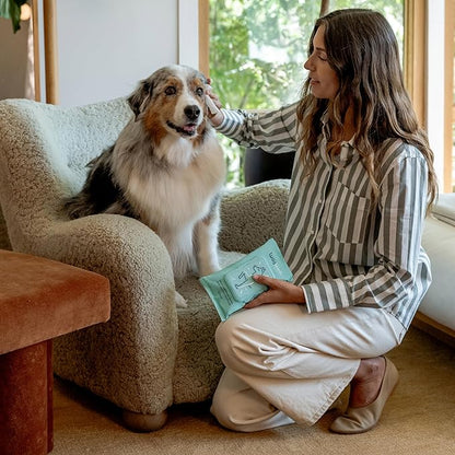 WagWell Daily Cleansing Dog Wipes 50 Count – Vet-Approved, All Natural, Dermatologist Tested, Microbiome-Friendly – Head-to-Tail (Avoid Eye Area), Helps Reduce Odor – No Added Fragrance