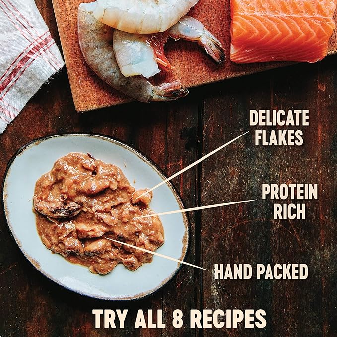 Wellness CORE Signature Selects Flaked Adult Wet Cat Food, Natural, Protein-Rich, Grain Free, 5.3 Ounce, 12 Pack (Skipjack Tuna & Shrimp)