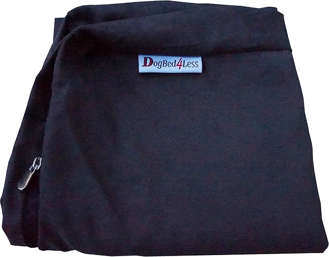 Dogbed4less Orthopedic Gel Infused Cooling Memory Foam Dog Bed for Large Dog, Waterproof Liner and Durable Pet Bed Cover, XXL 55X37X4 Inch, Micro-Suede in Espresso