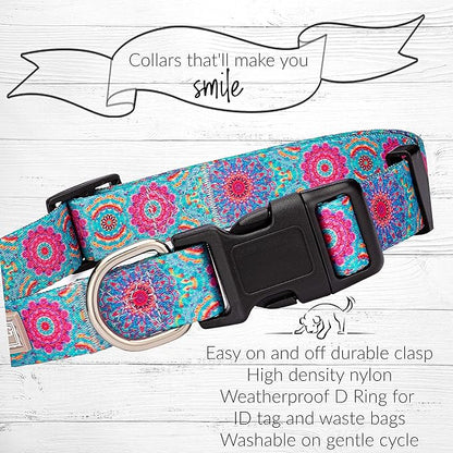 Lucky Love Dog - Adjustable Dog Collar with Easy Click Buckle for Large Ones, Durable, & Comfortable for Male & Female Dogs, Pet Collar for Puppies & Adult Dogs - Clara, Large
