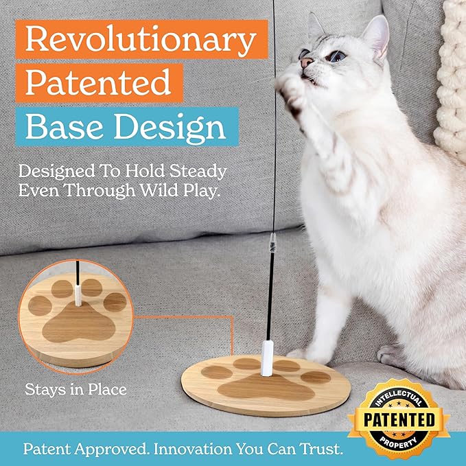 GADGETSOLOGY 9pcs Interactive Cat Toys for Indoor Cats Suction Cup Cat Toys for Indoor Cats Bird Hunting Slefplay Simulation for Kitten Flying Bird Toy Feather Wand Attachments