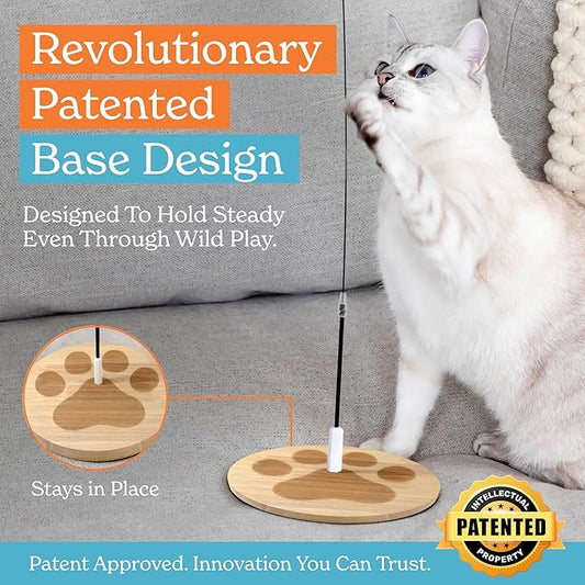 GADGETSOLOGY 9pcs Interactive Cat Toys for Indoor Cats Suction Cup Cat Toys for Indoor Cats Bird Hunting Slefplay Simulation for Kitten Flying Bird Toy Feather Wand Attachments