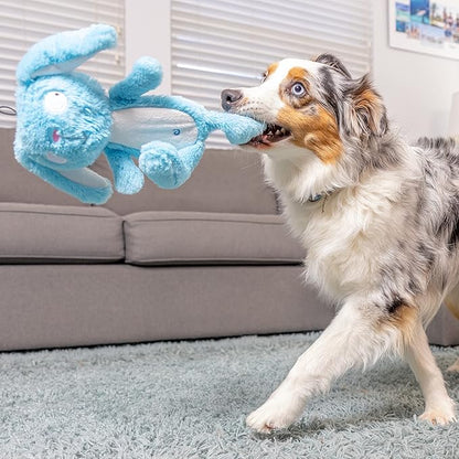 Huxley & Kent Slappies for Dogs | Betty Bunny (Small) | Squeak & Shake Dog Toy | No Stuff Squeaky Toy, TPR Ball in Head | Simulates Hunting Nature for Dogs