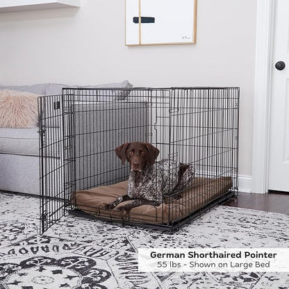 Happy Hounds Cooper Deluxe Reversible Crate Pad - Large - Latte