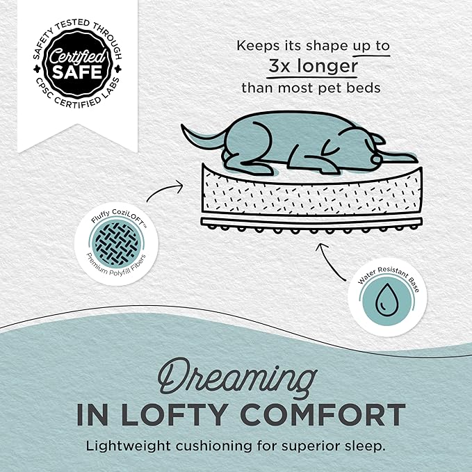 Best Friends by Sheri Patterned Lux Faux Fur Calming Donut Dog Bed, Gray, Small, 23x23