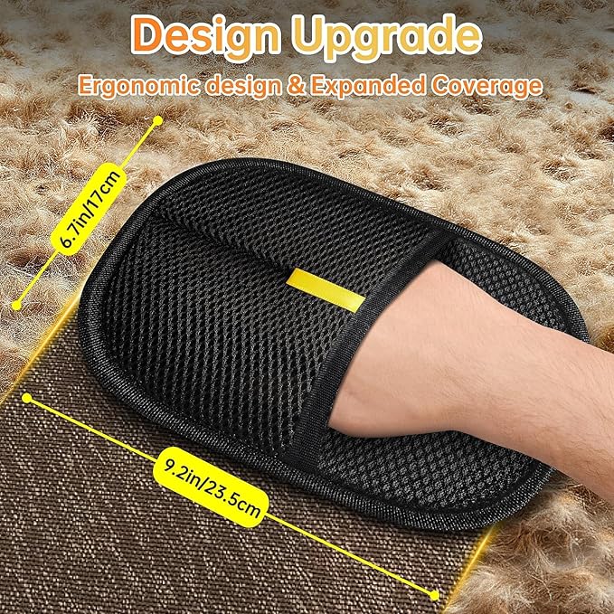 Electrostatic Pet Hair Remover Glove for Dogs &Cats, Reusable Cat Dog Magic Brush pet Hair, Suitable for Sofas, Clothing, Carpets, Curtains (1Pcs)