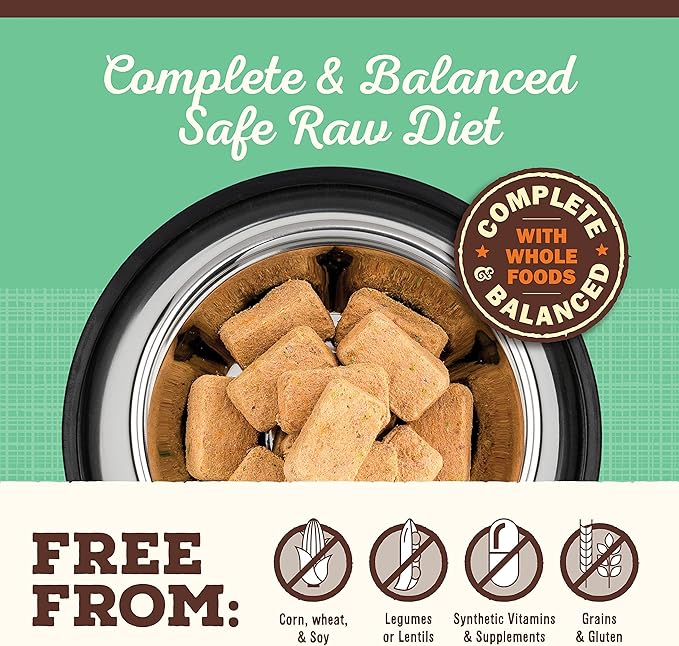 Primal Freeze Dried Dog Food Nuggets, Chicken; Complete Balanced Meal, Topper or Treat; Premium, Healthy, Grain Free, High Protein Raw Dog Food, 30 oz