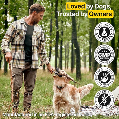 ZOOMEZEN Flea and Tick Prevention for Dogs Chewable – Natural Flea Pills for Dogs, All Breeds & Ages, Chicken Flavor – Dog Flea and Tick Treatment Chewable Supplement – 2 Pack, 340 Count, Made in USA