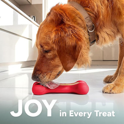 GoSports Pets PupsCream Frozen Dog Treat Holder - Dog Enrichment Fill and Freeze Bone Station - Helps Keep Dogs Busy