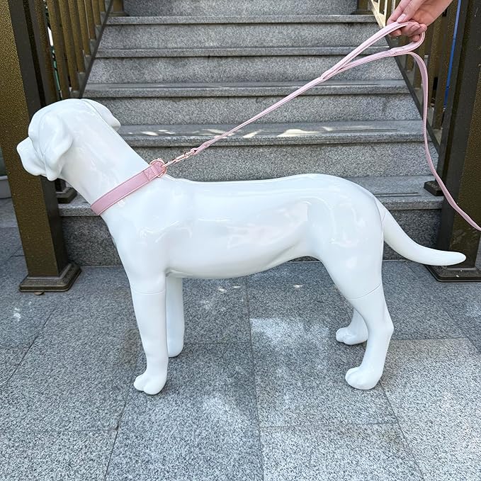 Dog Leash 6ft Long,Traffic Padded Two Handle,Heavy Duty,Double Handles Lead for Control Safety Training,Leashes for Large Dogs or Medium Dogs,Dual Handles Leads (Pink, 25MM*6FT)