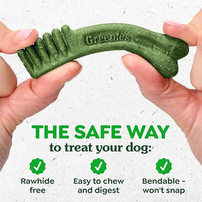 Greenies Veterinarian-Recommended Adult Natural Dental Dog Treats Large Size, Original Flavor, Sweet Potato Flavor, and Blueberry Flavor, (3) 12 oz. Packs, 24 Count
