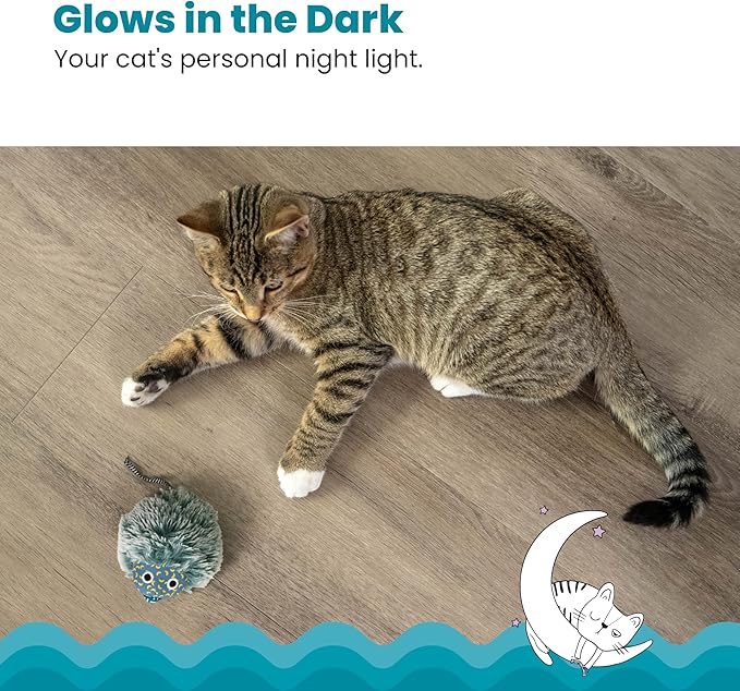 Catstages Nighttime Cuddle Plush Mouse Cat Toy with Catnip