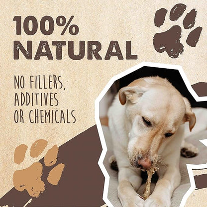 Mighty Paw 100% Natural Unbleached Cow Ears for Dogs - Single Ingredient - Cows Ears for Dogs Chew Treats Suitable for Small, Medium & Large Breeds - Pet Chews (12 Pack)