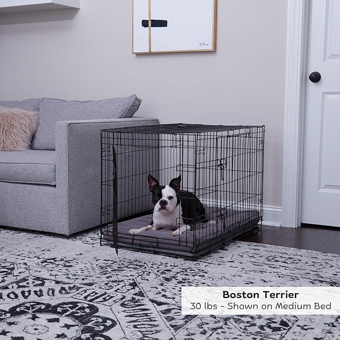Happy Hounds Cooper Deluxe Reversible Crate Pad - Medium - Gray