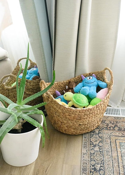 Flourish Pets 3 in 1 Multi-Layer Chew Toy for Active Dogs | Non-Toxic BPA Free Double Stitched Soft Fabric Exterior Dog Toys | Long-Lasting Dog Plush Toys – Large, Blue Monster 11"