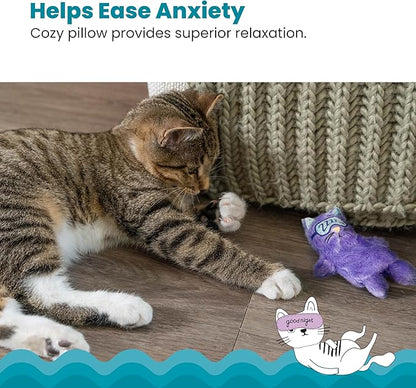 Catstages Purr Pillow Cat Toy – Plush Cat Toy with Touch-Activated Purr for Calming Cats & Kittens