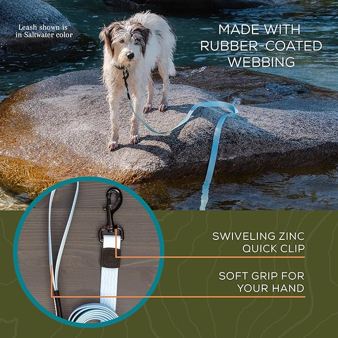 Wilderdog Waterproof Dog Leash - Repels Water & Dirt - Saltwater