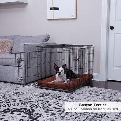 Happy Hounds Cooper Deluxe Reversible Crate Pad - Medium - Burgundy