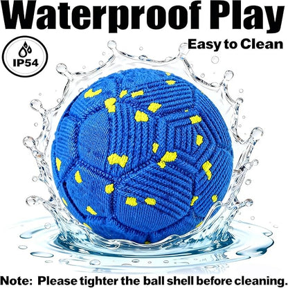 Smart Interactive Dog Ball, Dog Soccer Ball, Auto-Rolling, Bouncing and Rotating with Chew-Resistant E-TPU Material, IP54 Waterproof for Medium and Large Dogs (Blue)